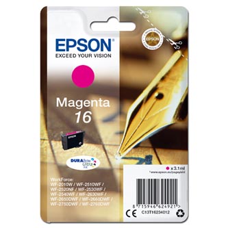 Obrazek Epson 16 C13T16234012 originální inkoustová kazeta, barva náplně purpurová