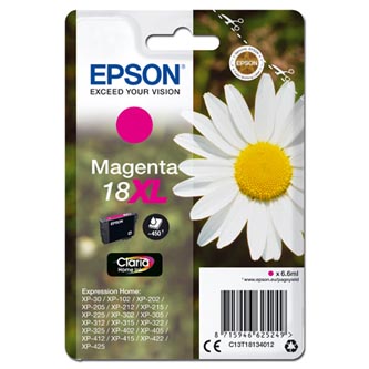 Obrazek Epson 18XL C13T18134012 originální inkoustová kazeta, barva náplně purpurová