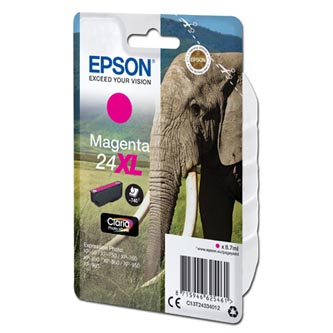 Obrazek Epson 24XL C13T24334012 originální inkoustová kazeta, barva náplně purpurová