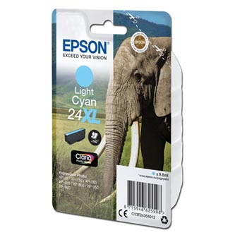 Obrazek Epson 24XL C13T24354012 originální inkoustová kazeta, barva náplně světle azurová