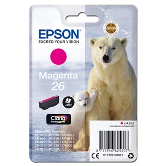 Obrazek Epson 26 C13T26134012 originální inkoustová kazeta, barva náplně purpurová