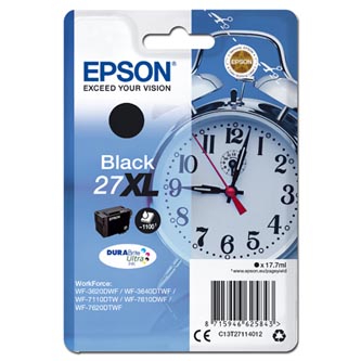 Obrazek Epson 27XL C13T27114012 originální inkoustová kazeta, barva náplně černá