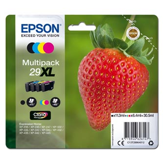 Obrazek Epson 29XL C13T29964012 originální inkoustová kazeta, barva náplně azurová/purpurová/žlutá/černá