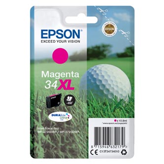 Obrazek Epson 34XL C13T34734010 originální inkoustová kazeta, barva náplně purpurová
