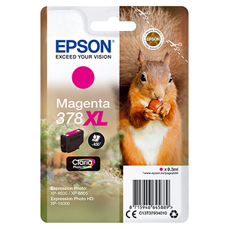 Obrazek Epson 378XL C13T37934010 originální inkoustová kazeta, barva náplně purpurová