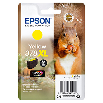 Obrazek Epson 378XL C13T37944010 originální inkoustová kazeta, barva náplně žlutá
