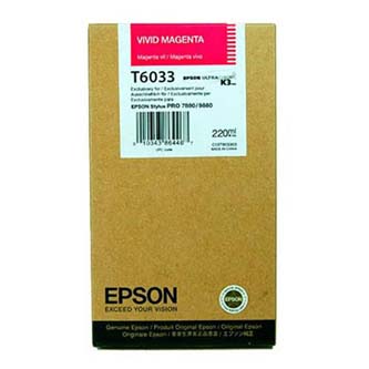 Obrazek Epson T603 C13T603300 originální inkoustová kazeta, barva náplně purpurová