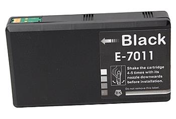 Obrazek Epson T701 T7011 kompatibilní inkoustová kazeta, barva náplně černá, výtěžnost cartridge 4500 stran