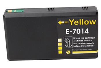 Obrazek Epson T701 T7014 kompatibilní inkoustová kazeta, barva náplně žlutá, výtěžnost cartridge 3400 stran