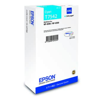 Obrazek Epson T754 C13T754240 originální inkoustová kazeta, barva náplně azurová