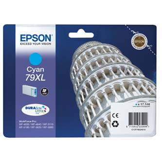 Obrazek Epson 79 XL C13T79024010 originální inkoustová kazeta, barva náplně azurová, výtěžnost cartridge 2000 stran