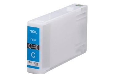 Obrazek Epson 79 XL T7902 kompatibilní inkoustová kazeta, barva náplně azurová, výtěžnost cartridge 2000 stran