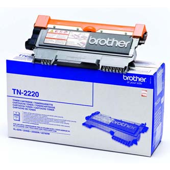 Obrazek Brother TN-2220 TN2220 originální tonerová kazeta, barva náplně černá, výtěžnost cartridge 2600 stran