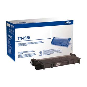 Obrazek Brother TN-2320 TN2320 originální tonerová kazeta, barva náplně černá, výtěžnost cartridge 2600 stran