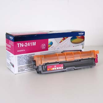 Obrazek Brother TN-241 TN241M originální tonerová kazeta, barva náplně purpurová, výtěžnost cartridge 1400 stran
