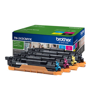 Obrazek Brother TN243 TN243CMYK originální tonerová kazeta, barva náplně azurová/purpurová/žlutá/černá, výtěžnost cartridge 1000 stran