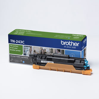 Obrazek Brother TN-243 TN243C originální tonerová kazeta, barva náplně azurová, výtěžnost cartridge 1000 stran