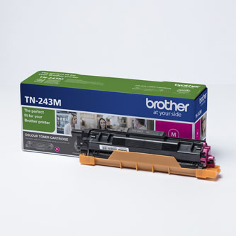Obrazek Brother TN-243 TN243M originální tonerová kazeta, barva náplně purpurová, výtěžnost cartridge 1000 stran