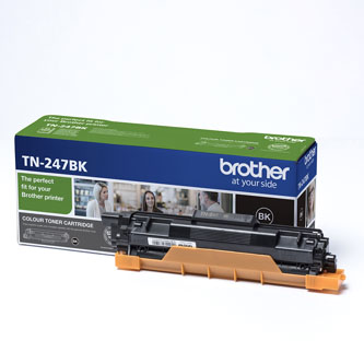 Obrazek Brother TN-247 TN247BK originální tonerová kazeta, barva náplně černá, výtěžnost cartridge 3000 stran