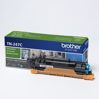 Obrazek Brother TN-247 TN247C originální tonerová kazeta, barva náplně azurová, výtěžnost cartridge 2300 stran