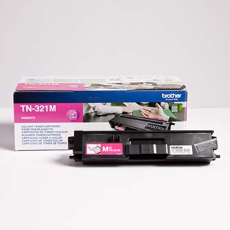 Obrazek Brother TN-321 TN321M originální tonerová kazeta, barva náplně purpurová, výtěžnost cartridge 1500 stran