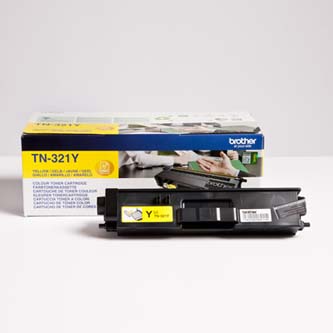 Obrazek Brother TN-321 TN321Y originální tonerová kazeta, barva náplně žlutá, výtěžnost cartridge 1500 stran
