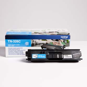 Obrazek Brother TN-326 TN326C originální tonerová kazeta, barva náplně azurová, výtěžnost cartridge 3500 stran