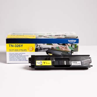 Obrazek Brother TN-326 TN326Y originální tonerová kazeta, barva náplně žlutá, výtěžnost cartridge 3500 stran