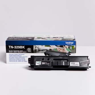 Obrazek Brother TN329 TN329BK originální tonerová kazeta, barva náplně černá, výtěžnost cartridge 6000 stran