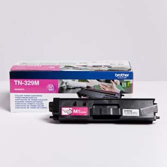 Obrazek Brother TN329 TN329M originální tonerová kazeta, barva náplně purpurová, výtěžnost cartridge 6000 stran