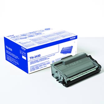 Obrazek Brother TN-3430 TN3430 originální tonerová kazeta, barva náplně černá, výtěžnost cartridge 3000 stran