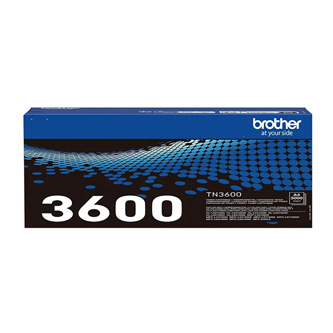 Obrazek Brother TN-3600 TN3600 originální tonerová kazeta, barva náplně černá, výtěžnost cartridge 3000 stran