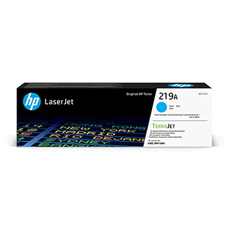 Obrazek HP 219A W2191A originální tonerová kazeta, barva náplně azurová, výtěžnost cartridge 1200 stran