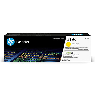 Obrazek HP 219X W2192X originální tonerová kazeta, barva náplně žlutá, výtěžnost cartridge 2500 stran