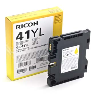 Obrazek Ricoh 405768 originální inkoustová kazeta, barva náplně žlutá, výtěžnost cartridge 600 stran