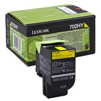 Obrazek Lexmark 70C2HY0 originální tonerová kazeta, barva náplně žlutá, výtěžnost cartridge 3000 stran