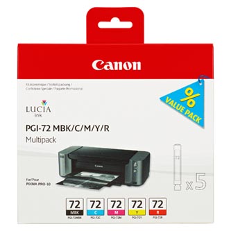Obrazek Canon 72 6402B009 originální inkoustová kazeta, barva náplně azurová/purpurová/žlutá/černá