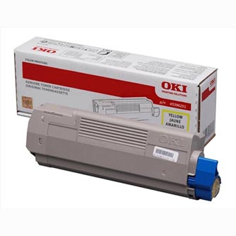 Obrazek Oki MC770 45396201 originální tonerová kazeta, barva náplně žlutá, výtěžnost cartridge 11500 stran
