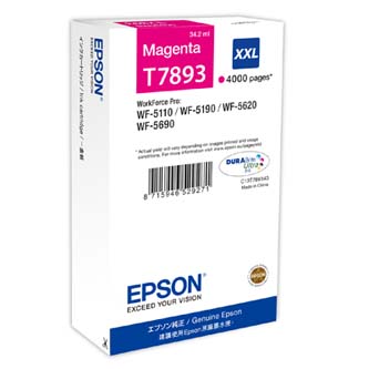 Obrazek Epson 789 C13T789340 originální inkoustová kazeta, barva náplně purpurová, výtěžnost cartridge 4000 stran