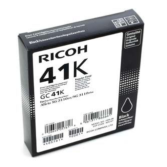 Obrazek Ricoh 405761 originální inkoustová kazeta, barva náplně černá, výtěžnost cartridge 2500 stran