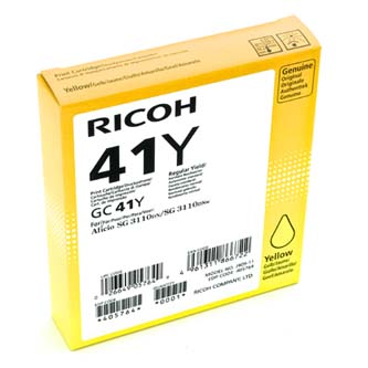 Obrazek Ricoh 405764 originální inkoustová kazeta, barva náplně žlutá, výtěžnost cartridge 2200 stran
