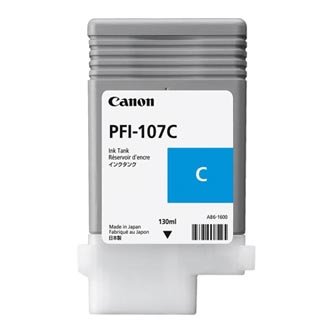 Obrazek Canon PFI-107 6706B001 originální inkoustová kazeta, barva náplně azurová