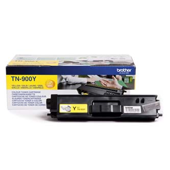Obrazek Brother TN900 TN900Y originální tonerová kazeta, barva náplně žlutá, výtěžnost cartridge 6000 stran