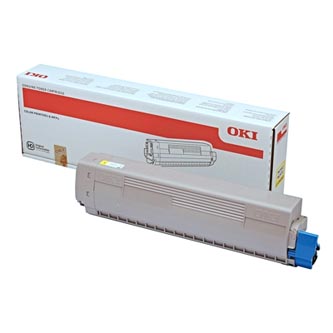 Obrazek Oki C853 45862837 originální tonerová kazeta, barva náplně žlutá, výtěžnost cartridge 7300 stran