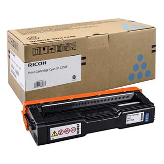 Obrazek Ricoh 407544 originální tonerová kazeta, barva náplně azurová, výtěžnost cartridge 1600 stran