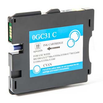 Obrazek Ricoh 405702 originální inkoustová kazeta, barva náplně azurová, výtěžnost cartridge 2300 stran