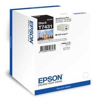 Obrazek Epson T8661 C13T866140 originální inkoustová kazeta, barva náplně černá, výtěžnost cartridge 2500 stran