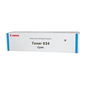 Obrazek Canon 034 9453B001 originální tonerová kazeta, barva náplně azurová, výtěžnost cartridge 7300 stran