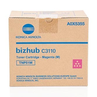 Obrazek Konica A0X5355 originální tonerová kazeta, barva náplně purpurová, výtěžnost cartridge 5000 stran