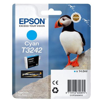 Obrazek Epson T324 C13T32424010 originální inkoustová kazeta, barva náplně azurová